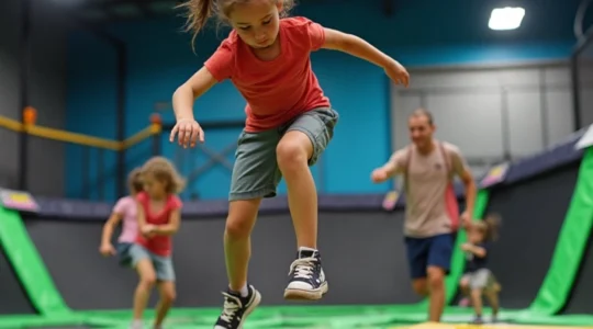 Trampolinpark-spaß